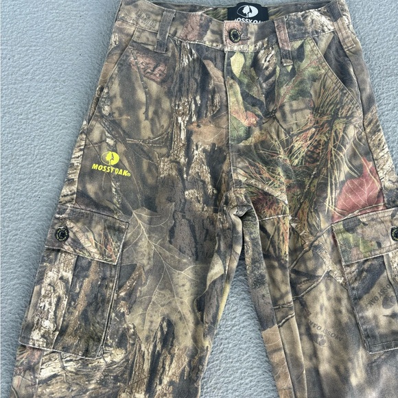 Youth Mossey Oak Camo Hunting Pants Size L 10/12 - Picture 2 of 5